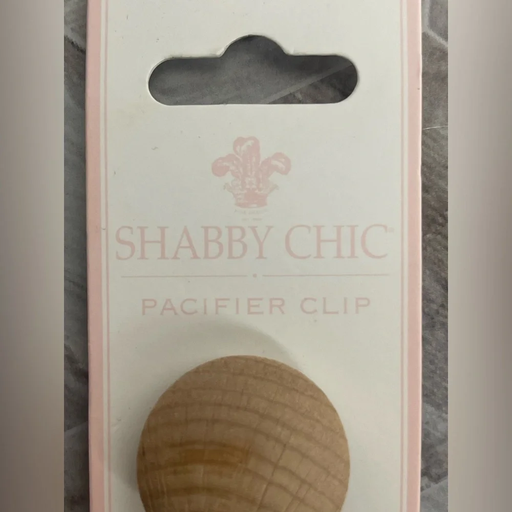 Shabby Chic Cream Macrame Accent Decorative Pacifier Strap Infant/Toddler Unisex